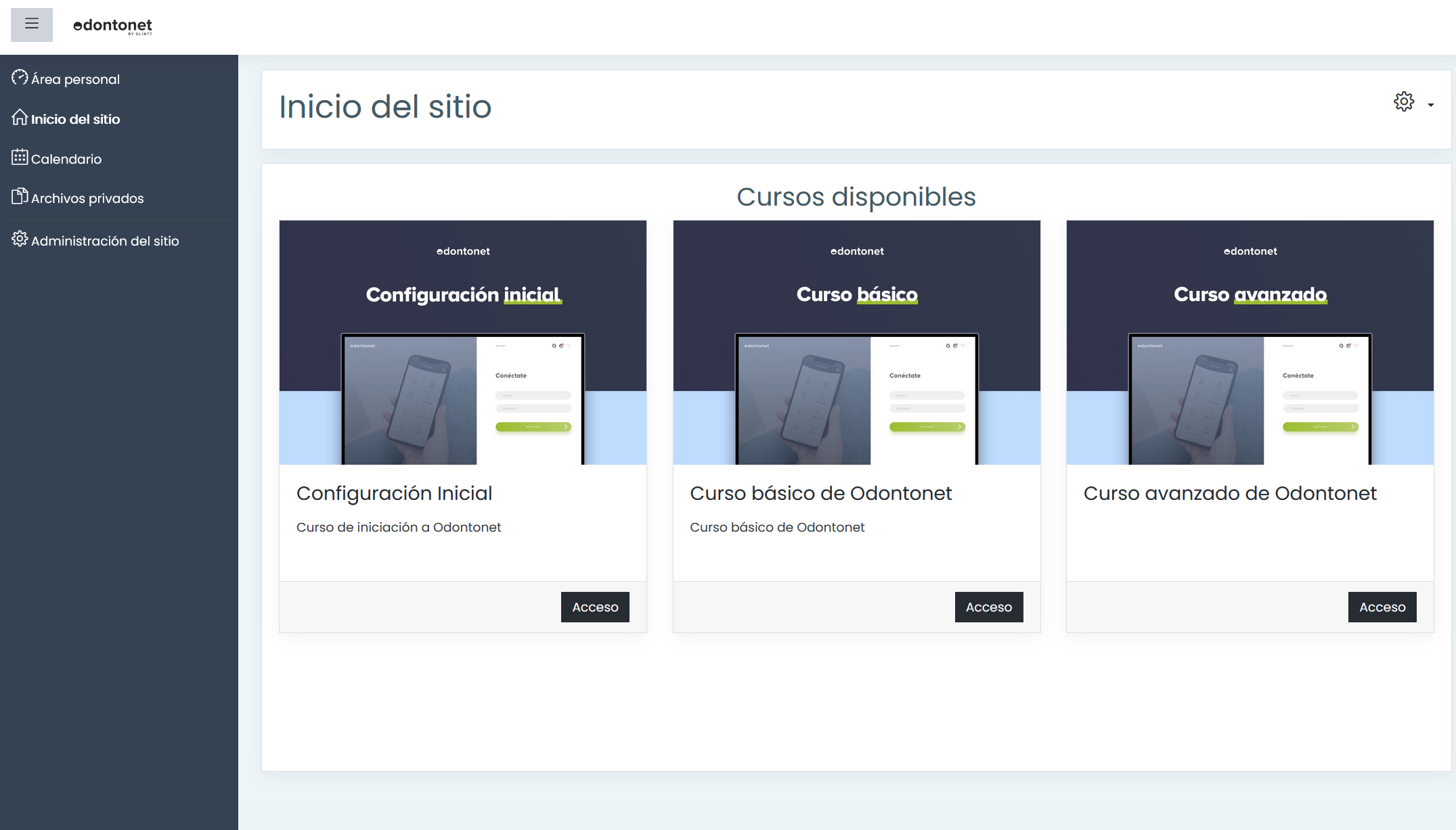 Plataforma de formación Odontonet